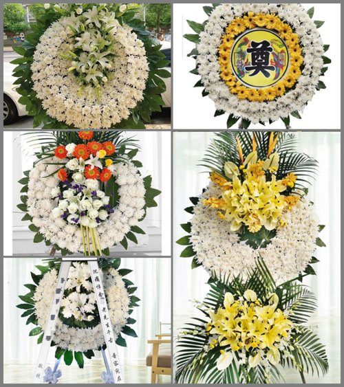 湖北荆门市京山县孙桥镇尖峰岭村花圈速递